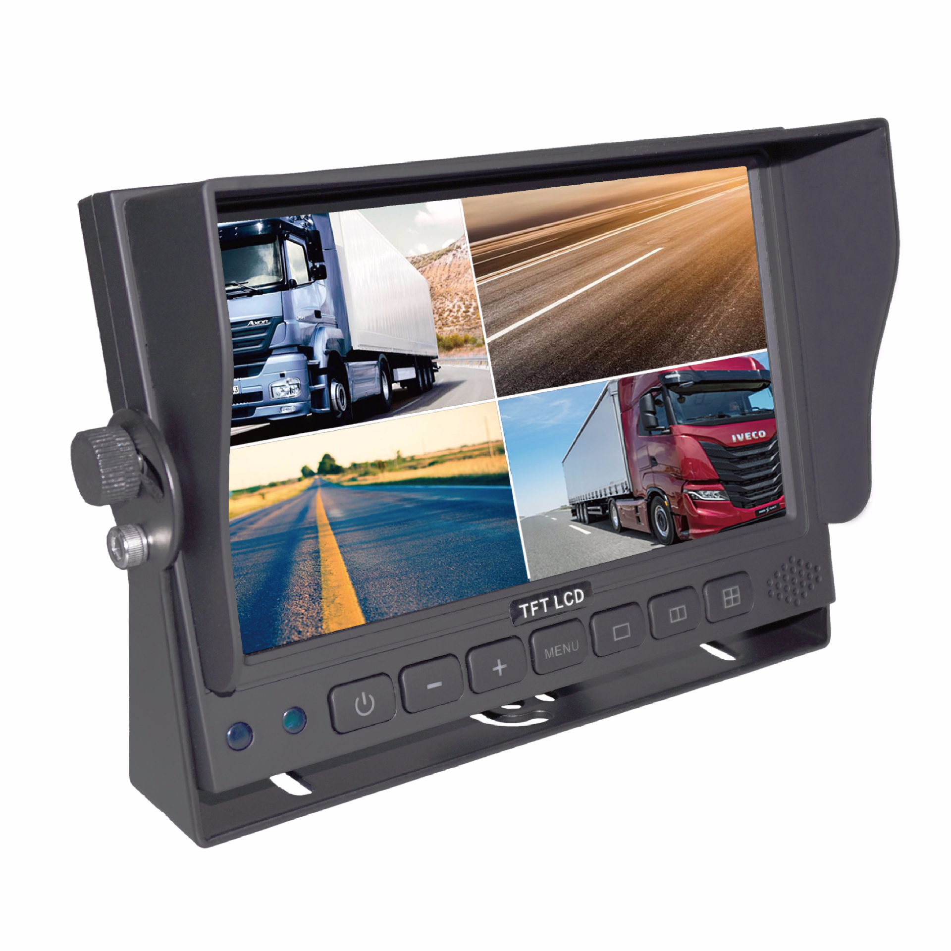 7 inch HD 1080P Quad Rearview monitor 