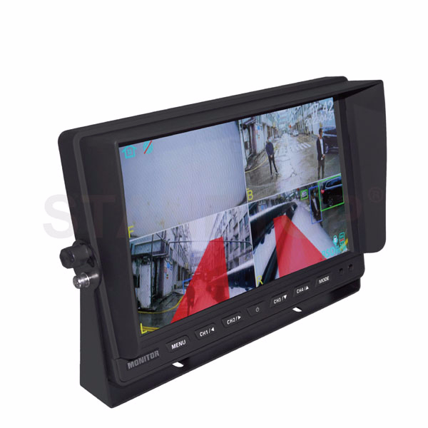 10.1″HD Quad Monitor Blind Spot Detection System