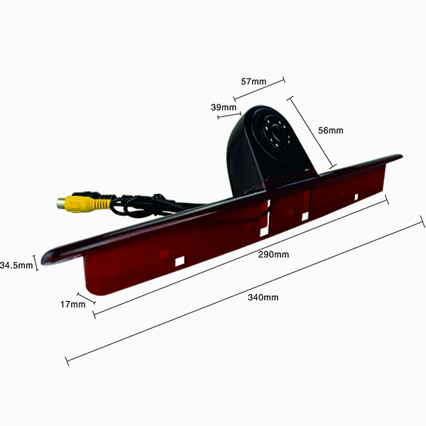 Mercedes Benz Sprinter vans third brake light reversing camera