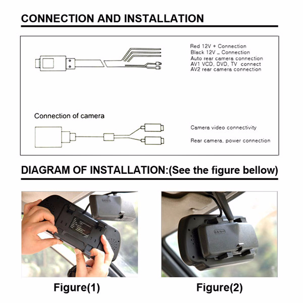 7inch HD 1080P Mirror Monitor Kits