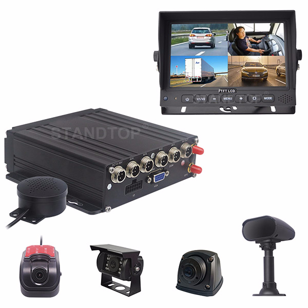 4 Channel AI Mobile DVR with ADAS DSM Kits