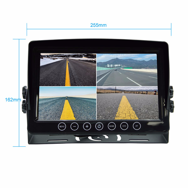 9Inch HD 1080P Quad screen monitor DVR