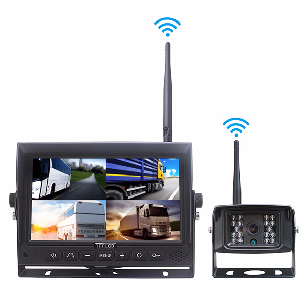 7Inch HD 1080P Wireless Kits 4 Split DVR