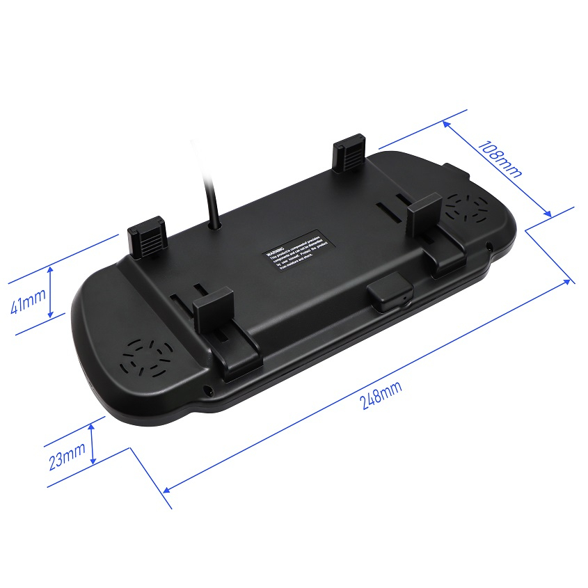 7 Inch CVBS Clip Over Mirror Monitor