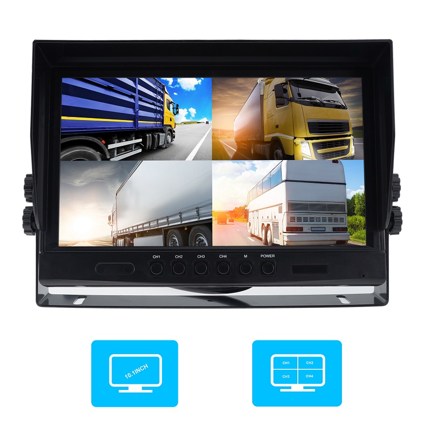 10.1Inch HD 1080P Quad Monitor