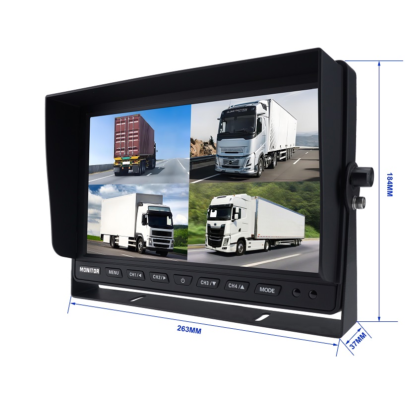 10.1Inch HD 1080P Quad Monitor
