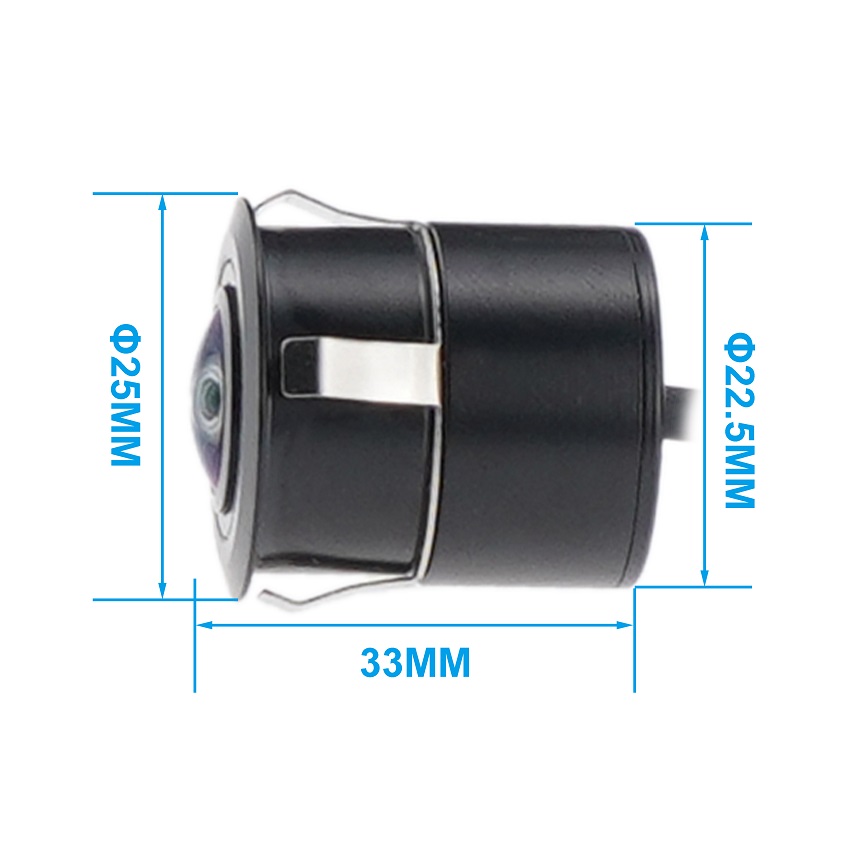180 Degree Flush Mount 1080P AHD Car Camera 