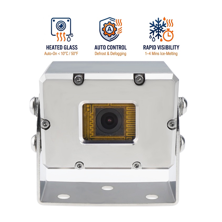 Heated Stainless Steel Heavy-Duty Vehicle Camera