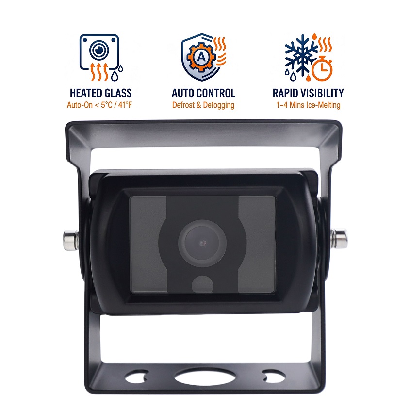 Heavy-Duty Heated Backup Camera with Auto Defog & Defrost
